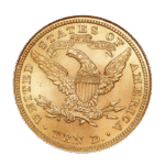 10 Χρυσά Δολάρια Η.Π.Α. με απεικόνιση της Ελευθερίας και του Αετού