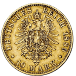 10 Χρυσά Μάρκα Wilhelm II 1889