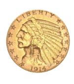 5 Χρυσά Δολάρια “Indian Heads” - Image 2