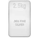 Μπάρα ασημιού 2.5kg – Χύδην ράβδος υψηλής καθαρότητας για σοβαρούς επενδυτές